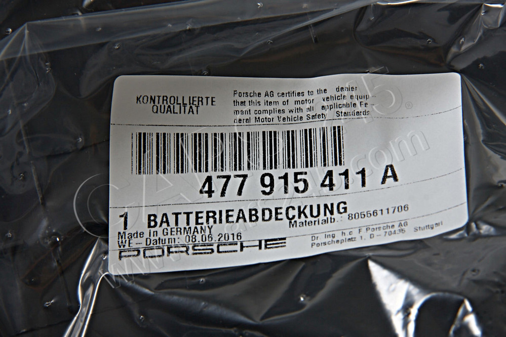 Batterieabdeckung PORSCHE 477915411A 3