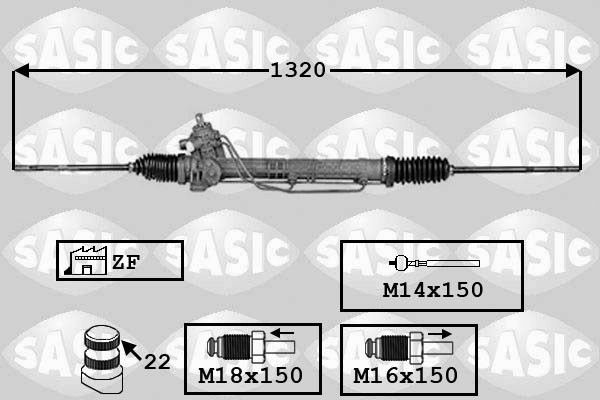 Lenkgetriebe SASIC 7006144