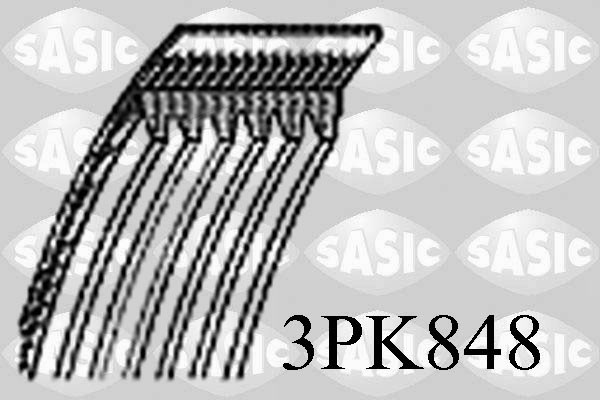 Keilrippenriemen SASIC 3PK848