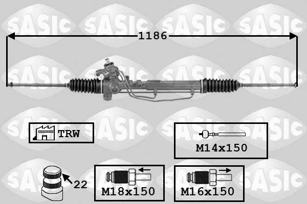Lenkgetriebe SASIC 7006142