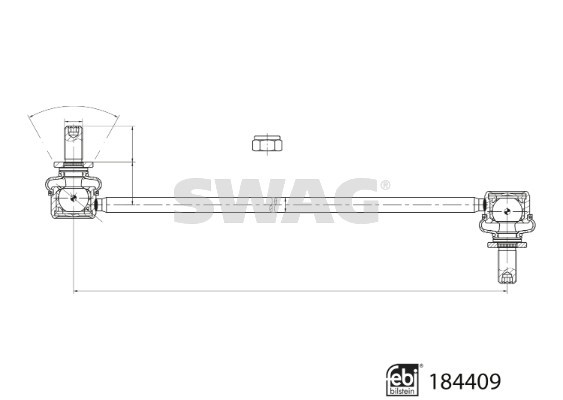 Stange/Strebe, Stabilisator SWAG 33110082