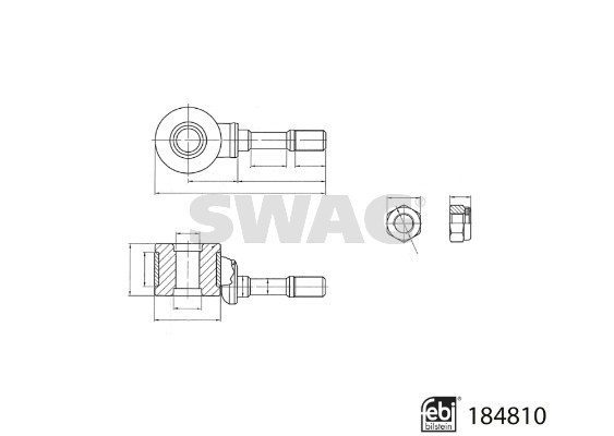Stange/Strebe, Stabilisator SWAG 33109580