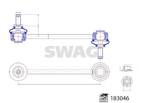 Stange/Strebe, Stabilisator SWAG 33108804