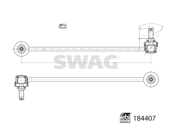 Stange/Strebe, Stabilisator SWAG 33109364