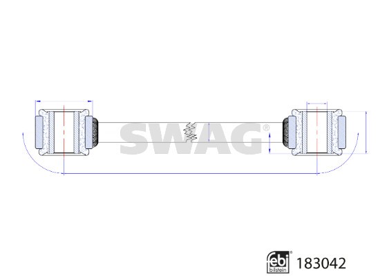 Stange/Strebe, Stabilisator SWAG 33108802