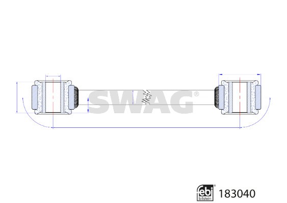 Stange/Strebe, Stabilisator SWAG 33108800