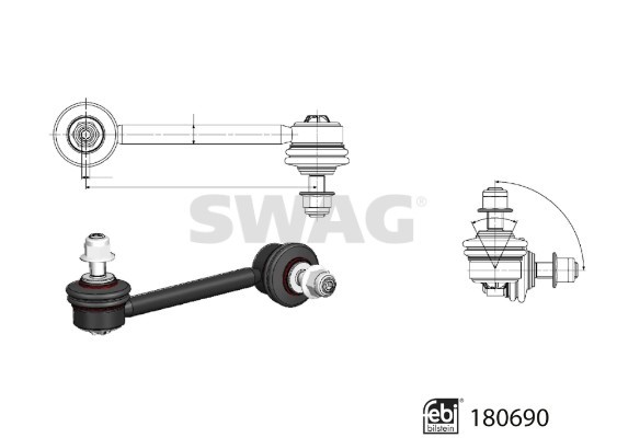 Stange/Strebe, Stabilisator SWAG 33107818 2
