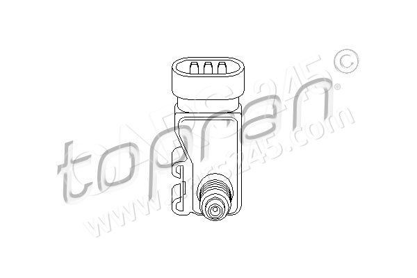 Sensor, Saugrohrdruck TOPRAN 207423