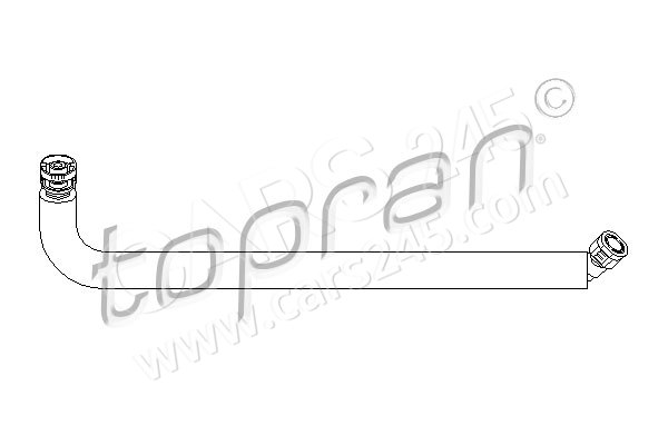 Schlauch, Zylinderkopfhaubenentlüftung TOPRAN 501418