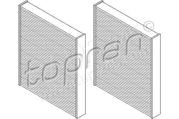 Filtersatz, Innenraumluft TOPRAN 501647