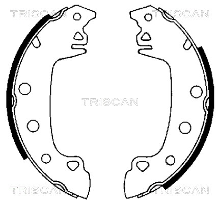 Bremsbackensatz TRISCAN 810010230
