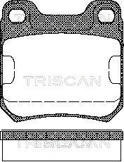 Bremsbelagsatz, Scheibenbremse TRISCAN 811024866