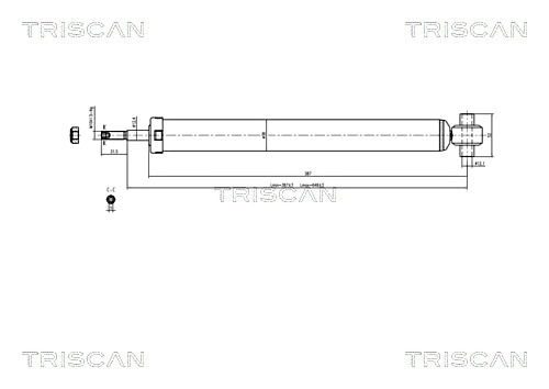 Stoßdämpfer TRISCAN 870510201
