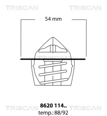 Thermostat, Kühlmittel TRISCAN 862011492