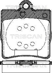 Bremsbelagsatz, Scheibenbremse TRISCAN 811023018