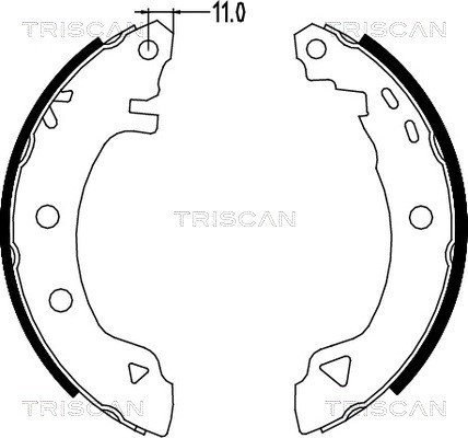 Bremsbackensatz TRISCAN 810015580