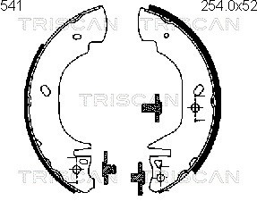 Bremsbackensatz TRISCAN 810016541