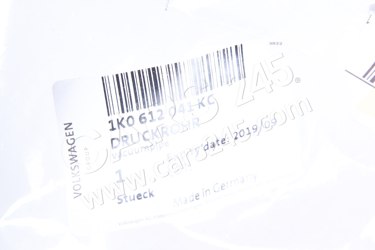 Unterdruckrohr mit Rueck- schlagventil SEAT 1K0612041KC 4