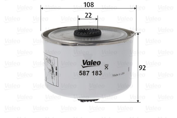 Kraftstofffilter VALEO 587183