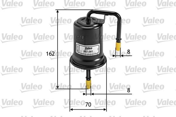 Kraftstofffilter VALEO 587041