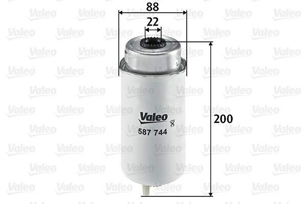 Kraftstofffilter VALEO 587744