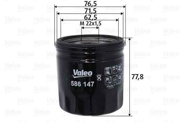 Ölfilter VALEO 586147