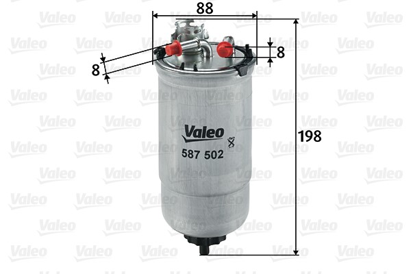 Kraftstofffilter VALEO 587502