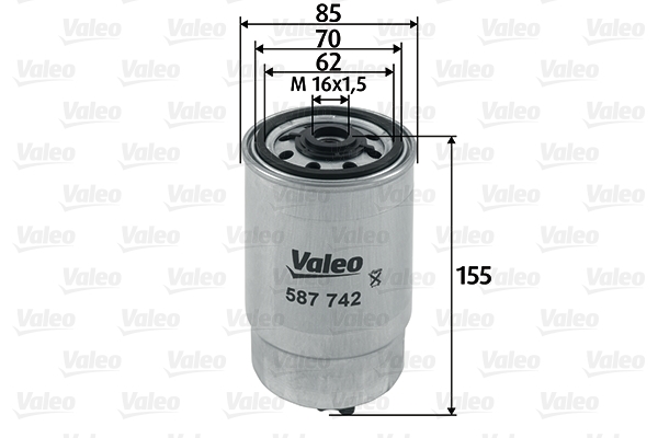 Kraftstofffilter VALEO 587742