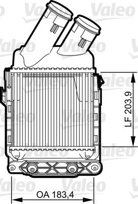 Ladeluftkühler VALEO 817490