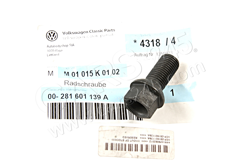 Radschraube Volkswagen Classic 281601139A 4