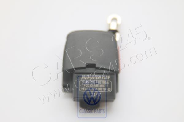 Sendeeinheit für funkbediente Zentralverriegelung (ovales Tastenfeld) 3 Tasten Volkswagen Classic 1J0959753F 2