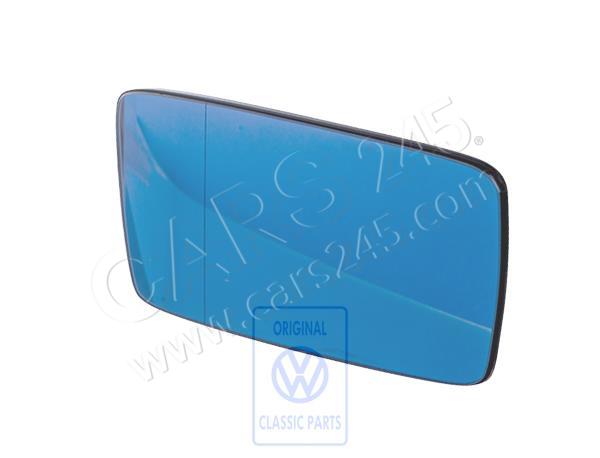 Spiegelglas (asphärisch- weitwinkel) mit Trägerplatte rechts Rlkg Volkswagen Classic 1H2857522C