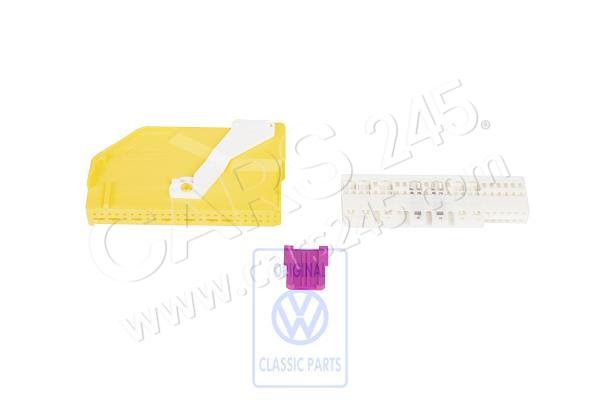 Flachsteckergehäuse 50 polig, gelb/weiss Volkswagen Classic 4D0973373A