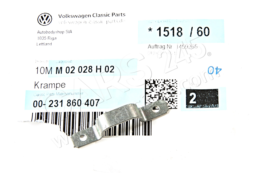 Plankrampe Volkswagen Classic 231860407 4