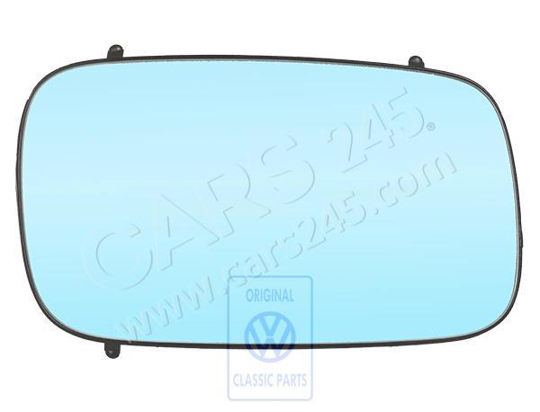 Spiegelglas (konvex) mit Trägerplatte rechts, rechts Llkg Volkswagen Classic 357857522