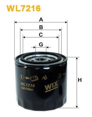 Ölfilter WIX FILTERS WL7216