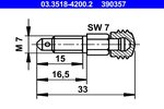 Entlüfterschraube/-ventil ATE 03.3518-4200.2