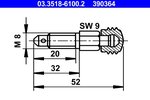 Entlüfterschraube/-ventil ATE 03.3518-6100.2