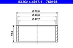 Montagering, Staubschutzkappe (Bremssattelkolben) ATE 03.9314-4917.1