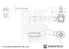 Spurstangenkopf BLUE PRINT ADBP870078