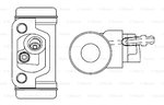 Radbremszylindersatz BOSCH F026002357