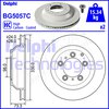 COATED BRAKE DISC (DOUBLE) HC FSX2 DELPHI BG5057C