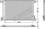 Kondensator, Klimaanlage DENSO DCN02008