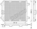 Kondensator, Klimaanlage DENSO DCN02028