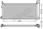 Kondensator, Klimaanlage DENSO DCN50124