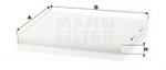 Filter, Innenraumluft MANN-FILTER CU26017