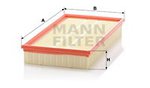 Luftfilter MANN-FILTER C35148