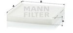 Filter, Innenraumluft MANN-FILTER CU2245