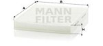Filter, Innenraumluft MANN-FILTER CU2545