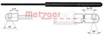 Gasfeder, Koffer-/Laderaum METZGER 2110516